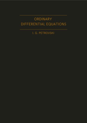 Ordinary differential equations