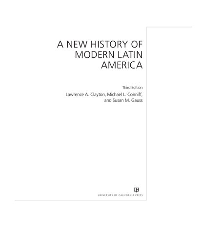 A New History of Modern Latin America