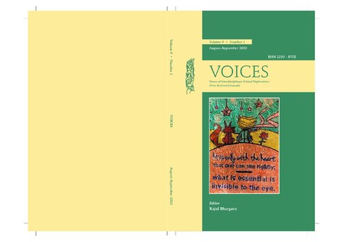 VOICES: Voices of Interdisciplinary Critical Explorations (A Peer Reviewed Journal)