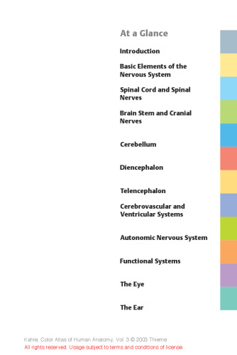 Colour Atlas and Textbook of Human Anatomy: Nervous System and Sensory Organs v. 3