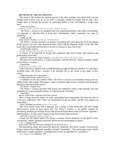 The Writers Journey: Mythic Structure for Writers, 2nd Edition