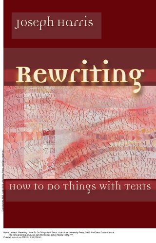 Rewriting: How To Do Things With Texts