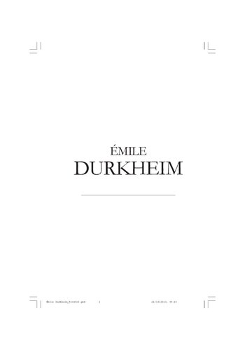 Émile Durkheim