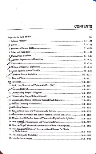 Mathematics Class VIII