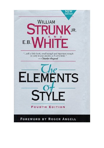 The Elements of Style, Fourth Edition