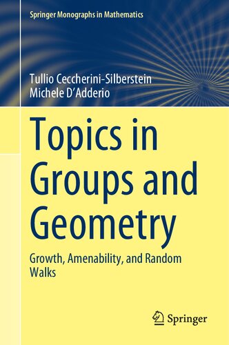 Topics in Groups and Geometry: Growth, Amenability, and Random Walks