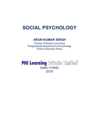 Social Psychology