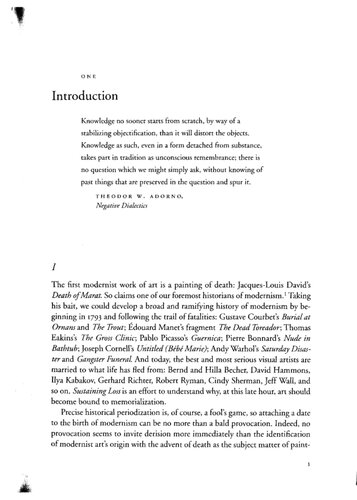 Sustaining Loss: Art and Mournful Life