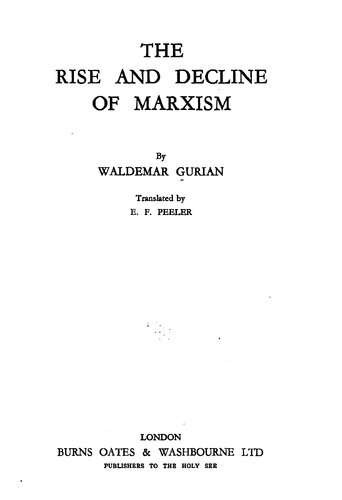 The Rise and Decline of Marxism