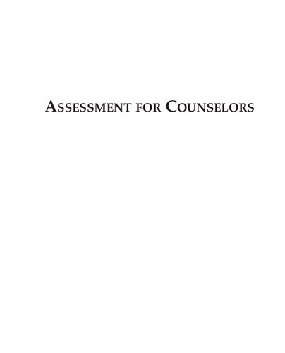 Assessment for Counselors