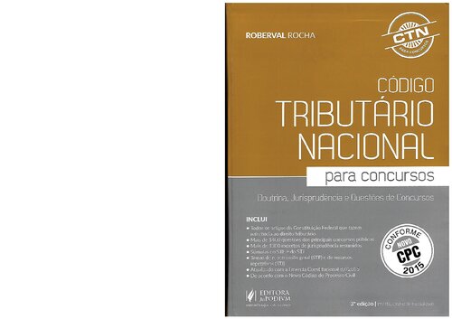 Código Tributário Nacional. Para Concursos