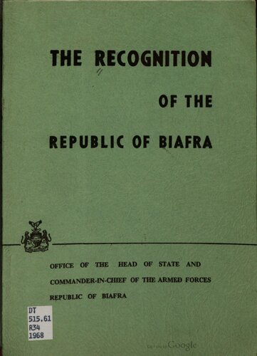 The Recognition of the Republic of Biafra