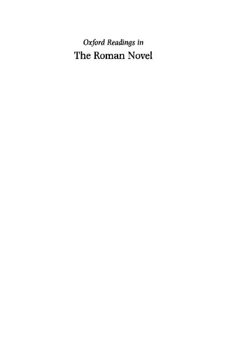 Oxford Readings in the Roman Novel