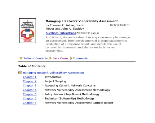 Managing A Network Vulnerability Assessment