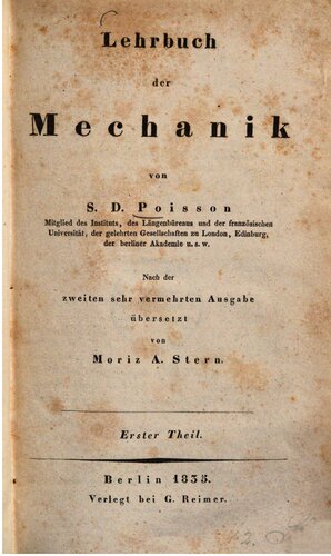 Lehrbuch der Mechanik