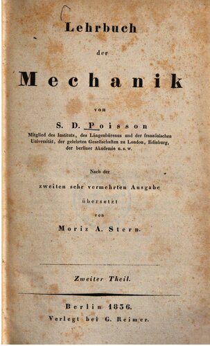 Lehrbuch der Mechanik