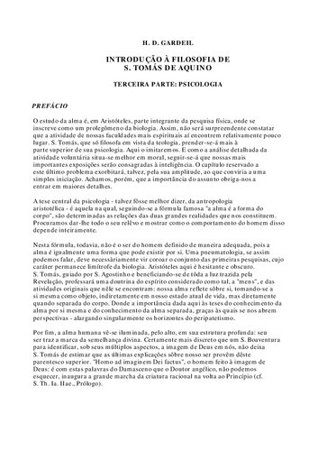 Iniciação à Filosofia de S. Tomás de Aquino