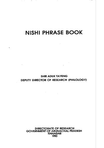 Nishi phrase book