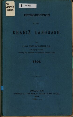 Introduction to the Khaṛiā language
