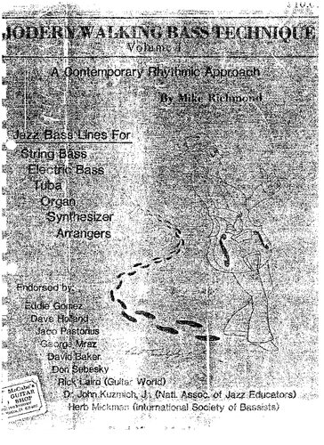 Modern Walking Bass Technique