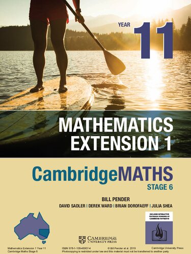 CambridgeMaths stage 6. Year 11, Mathematics extension 1