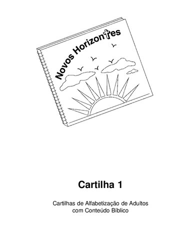 Novos Horizontes. Cartilha 1