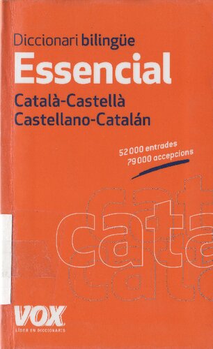 Diccionari bilingüe Essencial Català-Castellà, Castellano-Catalán