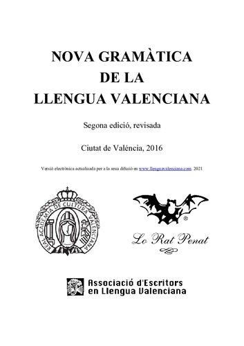 Nova gramàtica de la llengua valenciana
