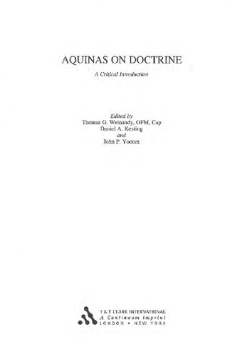 Aquinas on Doctrine:: A Critical Introduction