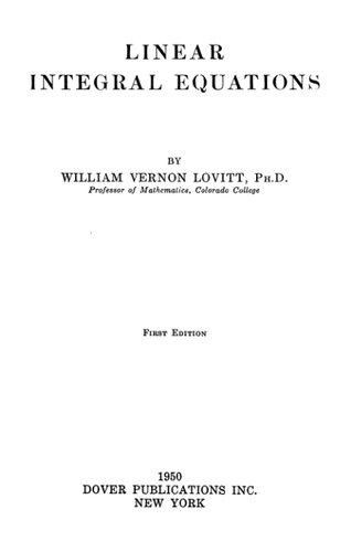 Linear integral equations.