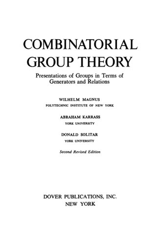 Combinatorial group theory