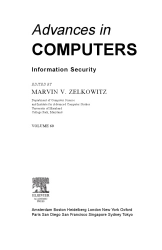 Advances in Computers, Vol. 60