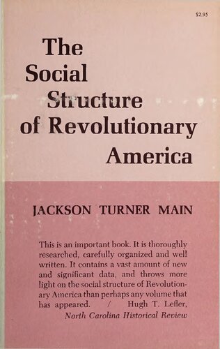 The Social Structure of Revolutionary America