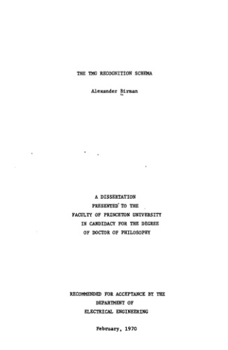 The TMG recognition schema [PhD Thesis]
