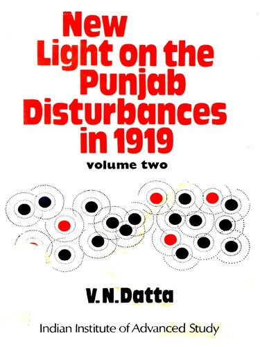 NEW LIGHT ON THE PUNJAB DISTURBANCES IN 1919 (Vol 2)