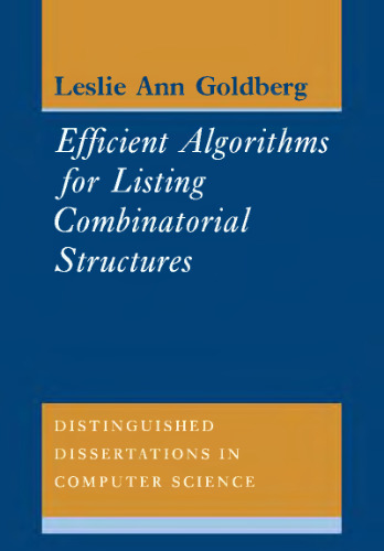 Efficient algorithms for listing combinatorial structures