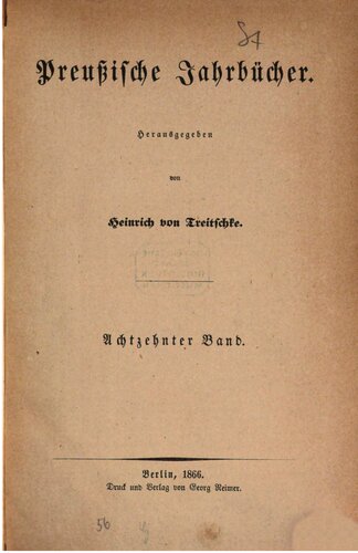 Preußische Jahrbücher
