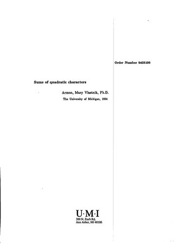 Sums of quadratic characters