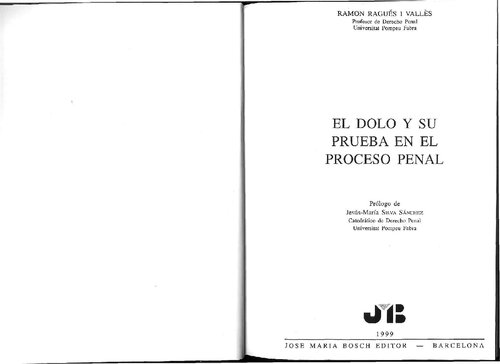 el dolo y su prueba en el proceso penal