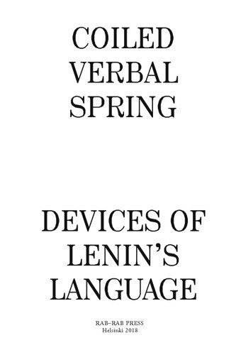 Coiled verbal spring : Devices of Lenin's language