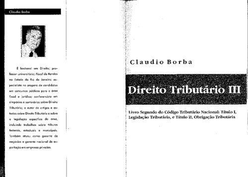 Direito Tributario - Volume III. Serie Compendium