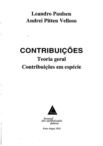 Contribuições. Teoria Geral