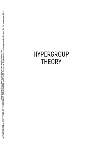 Hypergroup Theory
