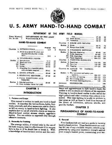 U.S ARMY HAND-TO-HAND COMBAT