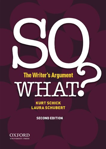 SO WHAT?: The Writer's Argument