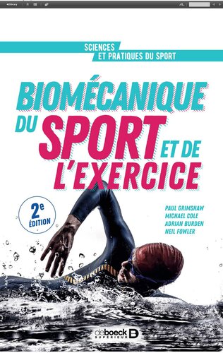 Biomecanique du sport et de l'exercice