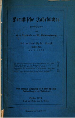 Preußische Jahrbücher