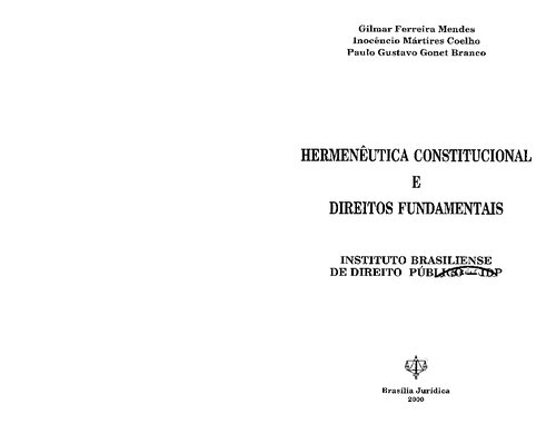 Hermenêutica constitucional e direitos fundamentais
