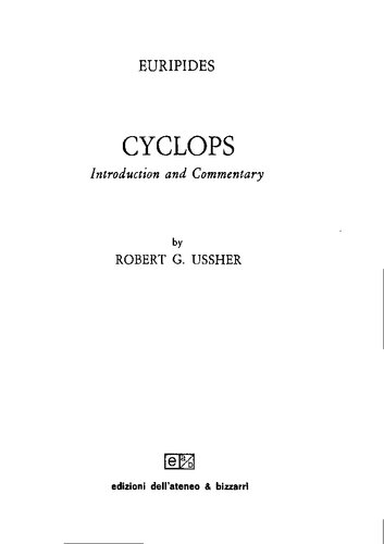 Euripides, Cyclops: introduction and commentary
