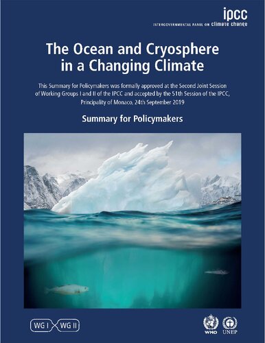The Ocean and Cryosphere in a Changing Climate: Special Report of the Intergovernmental Panel on Climate Change